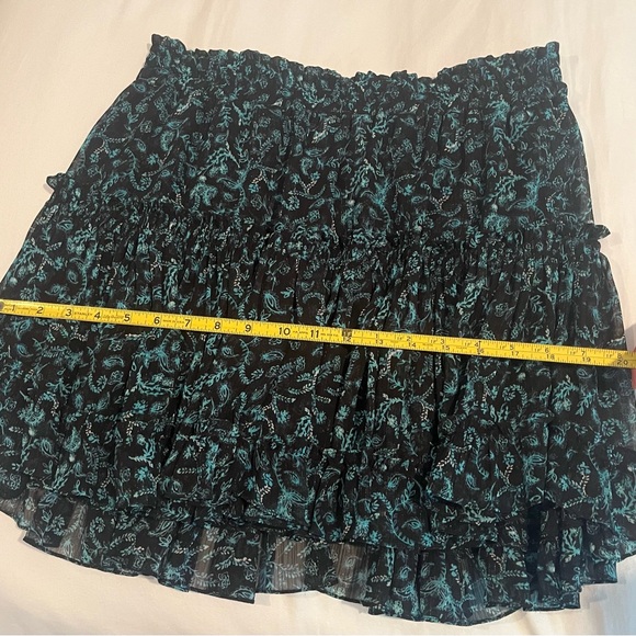 NWT Misa Marion Skirt Black and Teal Shimmer- Medium - Picture 9 of 10